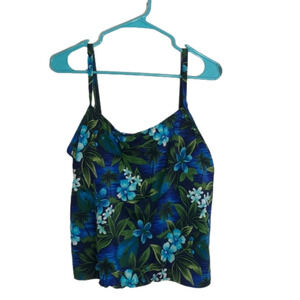 BALTIC bathing suit top, Hawaiian print, 18W